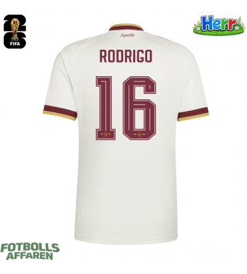 Spanien Rodri Hernandez #16 Bortatröja VM 2026 Kortärmad